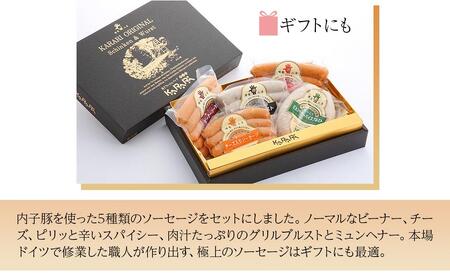 内子からり直送！ドイツ仕込みの「内子豚ソーセージ5種セット」【ソーセージ 愛媛 BBQ 人気ソーセージ 美味しい ソーセージ 愛媛県 ソーセージ 肉汁 豚肉ソーセージ アウトドアソーセージ 大人気ソー