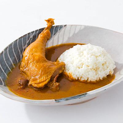 ふるさと納税 岡崎市 【六ツ美のあの肉カレー&萬歳】国産おやどり骨付きモモ1本入りカレー&復古米/大正浪漫セット(辛口) |  | 02