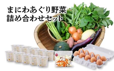 【岡山の旬をお届け！】 真庭あぐり野菜セット（野菜10品・卵・ヨーグルトのセット） / 産地直送 農家 お試し おためし野菜 岡山県 旬野菜 新鮮 あぐりガーデン 国産  国産 蒜山 ジャージー ヨーグルト たまご 真庭市 カット野菜 平飼い卵 【配送不可地域：離島・北海道・沖縄県】 (yasai019) 【jujiya023】