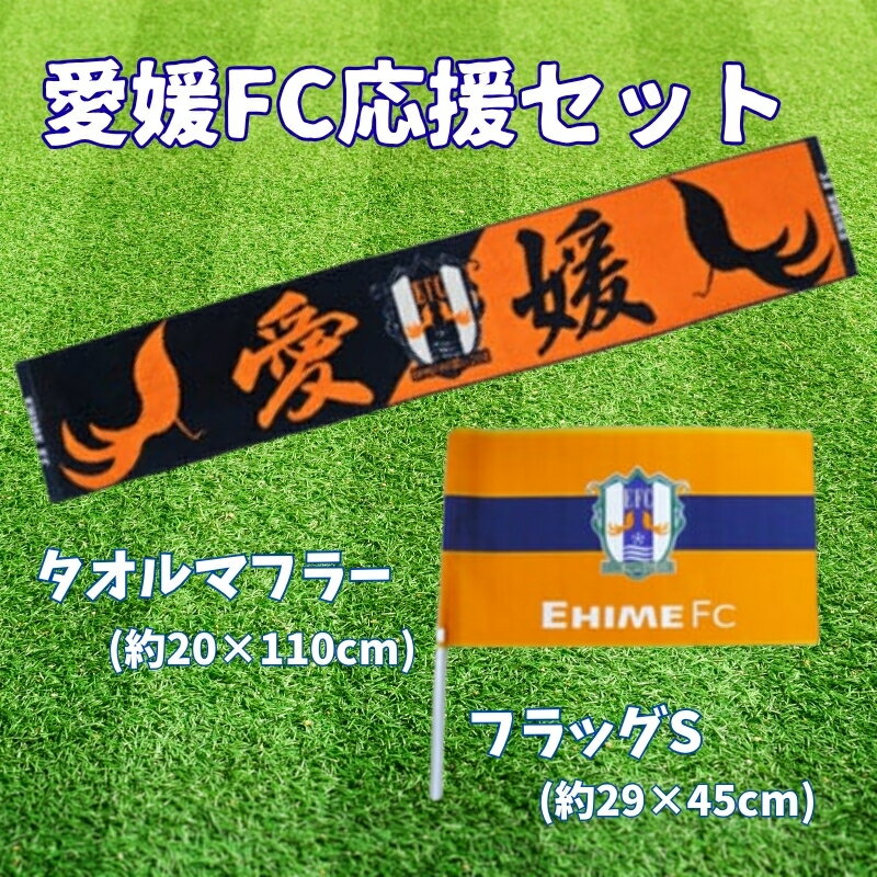 【ふるさと納税】愛媛FC 応援セット（タオルマフラー・フラッグ） 応援 グッズ サッカー サポーター スタジアム ｜B71