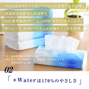 ティッシュ エリエール +Water ソフトパック 9個 ティッシュ