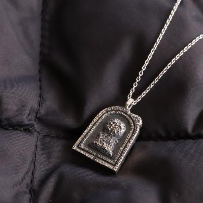 ふるさと納税 山梨県 【Do_goods】銀製『前方後円墳』ネックレス 659-869