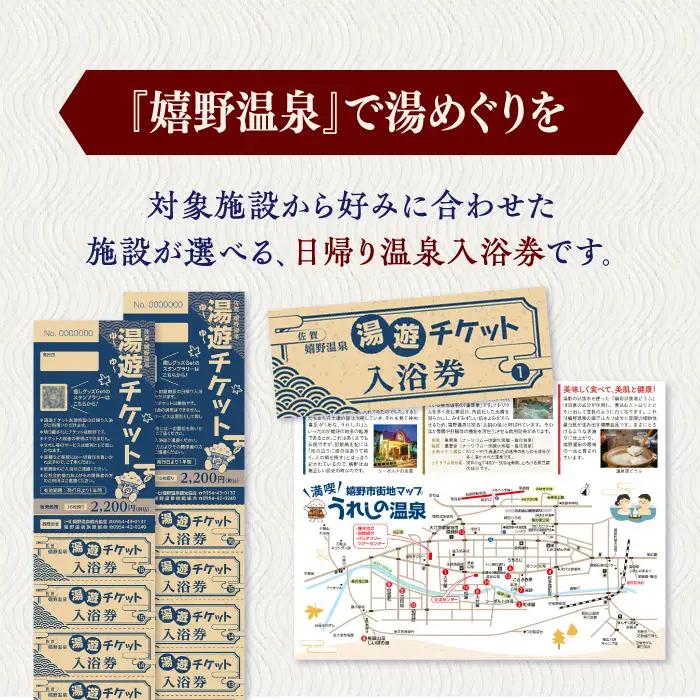 入浴券 2冊セット NBZ001 嬉野温泉 日帰り入浴券