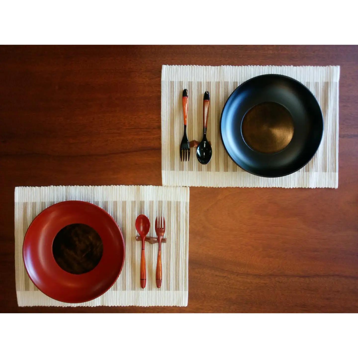 ≪木曾漆器≫ 8.0 パスタ皿 【 朱 】