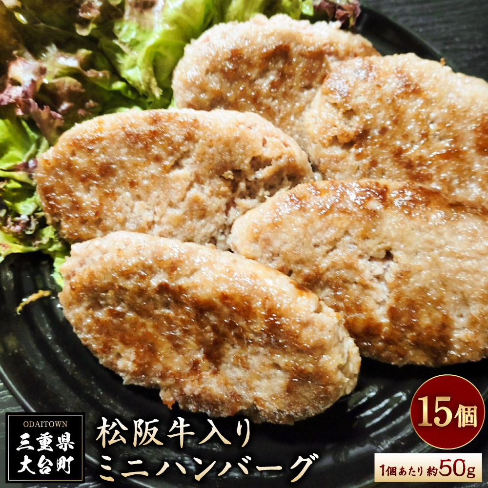 【ふるさと納税】（冷凍） 松阪牛入り ミニハンバーグ ／ 瀬古食品 ふるさと納税 牛肉 松阪肉 名産 ブランド 霜ふり本舗 三重県 大台町