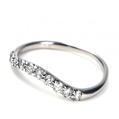 ふるさと納税 山梨県 プラチナウェーブダイヤモンドリング 0.30CT R3610DI-P2 #8 |  | 01