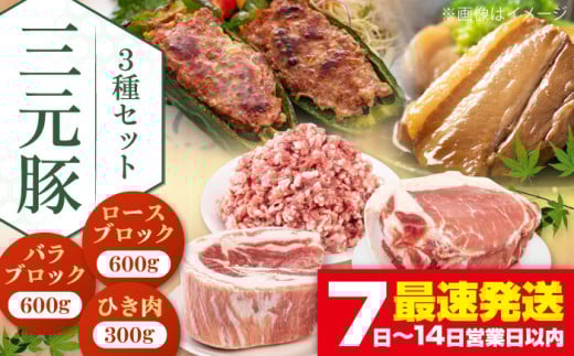 平田牧場 豚肉 3種セット《喜茂別町》【平田牧場】 肉 豚肉 ブロック ステーキ ステーキ用 ロース バラ とんかつ ミンチ 豚ミンチ 煮豚 角煮 冷凍配送 北海道 平田牧場 三元豚 セット [AJAP009] 18000 18000円