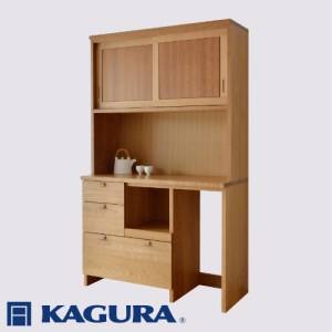 家具蔵 KAGURA キッチンボードモデルノ1200 D45 チェリー材 家具 棚 収納 キッチン 食器棚 木材 無垢材 職人 手作業 天然木 高級木材 無添加 安全 ジャパニーズモダン 高級家具 熟練 無着色 おしゃれ 天然木無垢材 温もり シンプル 洗練
