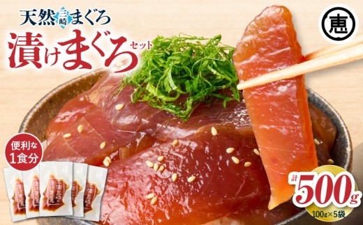 手軽にタンパク質！まぐろ漬け丼のもと 100g×5袋（解凍するだけ、ご飯にのせるだけ）【3月お届け】　M020-015-03