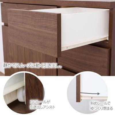 ふるさと納税 三条市 リビングチェスト 幅90 ブラウン 木製 収納 棚 リビング収納 [川口工器] 【167S002】 |  | 01