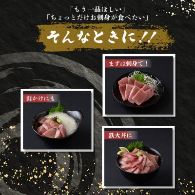 ふるさと納税 室戸市 お刺身ちょこっとパック　天然本まぐろ大トロ5パック(お手軽・惣菜・お刺身・訳あり・規格外) |  | 02