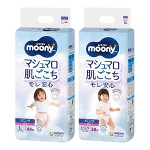 ユニ・チャーム　ムーニーマン　L・ビッグサイズセット　女の子用【複数個口で配送】【4081173】