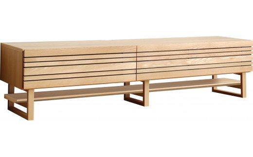 【開梱・設置】エルドラ　テレビボードH脚　210cm　ナチュラル　AL255