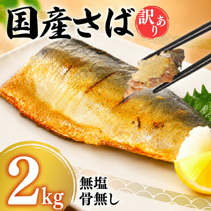 【ふるさと納税】7営業日以内発送 or 指定日可 骨取りさば フィレ 国産 無塩 鯖 2kg 訳あり 骨なし 骨抜き 小分け 切身 冷凍 真空 食品 大容量 人気 魚 魚介 海鮮 簡単 調理 惣菜 おかず 不揃い 便利 お弁当 塩焼き 味噌煮 ふるさと納税鯖 山口 下関市