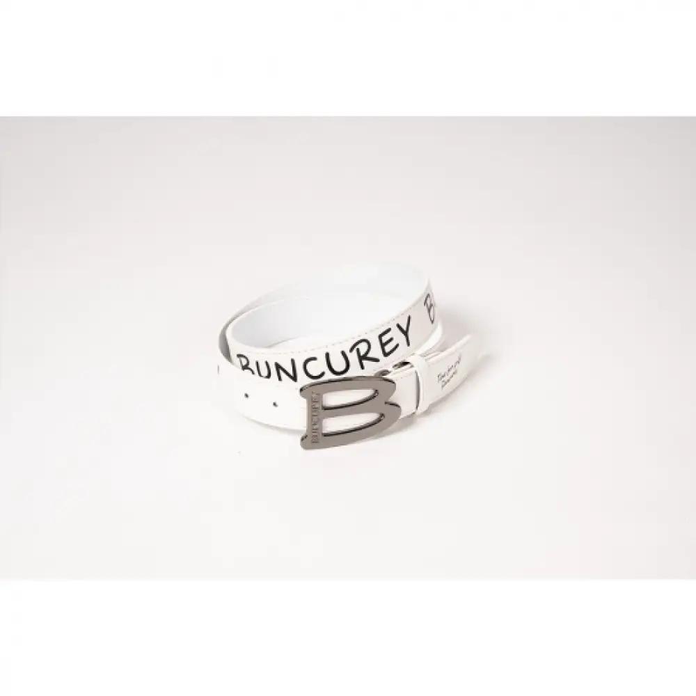 BUNCUREY　ロゴPTベルト（BM23SS-08-021）〈ホワイト〉