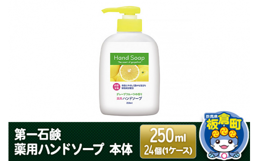 第一石鹸 薬用ハンドソープ 本体 250ml×24個（1ケース）