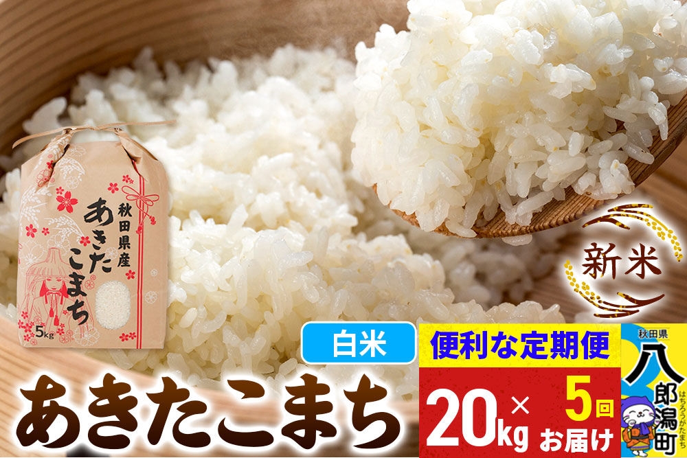 
                  《新米》《定期便5ヶ月》あきたこまち 20kg【白米】 令和8年産 秋田県産 こまちライン [新米 こまちライン あきたこまち ブランド米 お米 白米 精米 無洗米 米どころ 秋田 秋田県産]
                