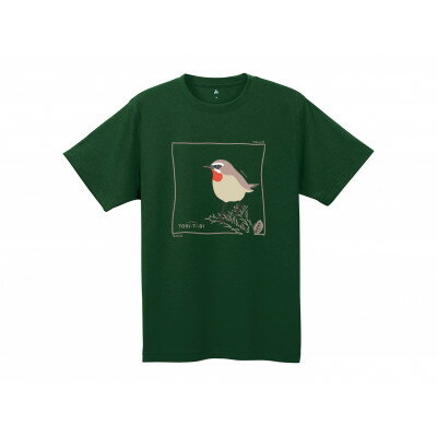 【ふるさと納税】モンベル×小清水町コラボウイックロンTシャツ「ノゴマ」カーキグリーン　Lサイズ【1725368】