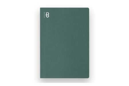 [BOOK NOTE 360°]製本職人が刷毛で仕上げた開きの良い丈夫なノート A5カラー：フォレストグリーン）【020-001-3】高品質 高級 日本製 文房具 メモ帳 ノート 万年筆 ビジネス 日