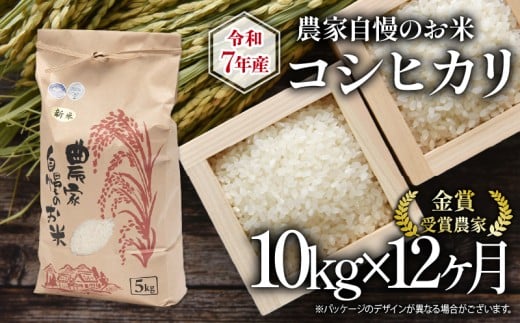 【 先行予約 】 令和7年産 新米 10kg 定期便 12回 コシヒカリ 農家自慢のお米 近江米 ( 2025年産 こしひかり 12ヶ月 連続 お届け 白米 精米 お米 おこめ ブランド米 産地直送 農家直送 送料無料 滋賀県 竜王 ふるさと納税 )
