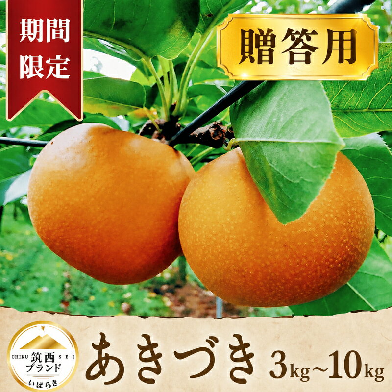 【ふるさと納税】 梨 あきづき 3kg 5kg 10kg 先行予約 秀品 贈答用 なし ナシ あきづき梨 秋月 秋 味覚 旬の梨 旬 ブランド 赤梨 果実 甘み ジューシー 果肉 5キロ 10キロ 梨5kg 梨10kg たっぷり ずっしり 果物 くだもの デザート フルーツ 人気 おすすめ 特産品 数量限定