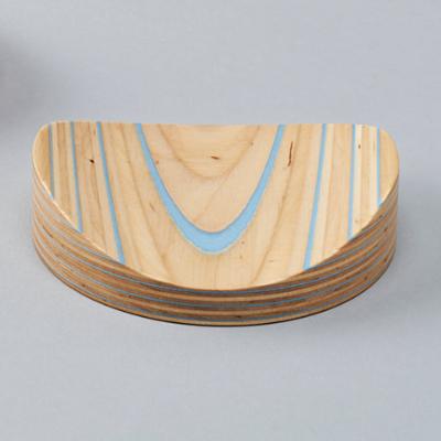 ふるさと納税 芦別市 PLYWOOD laboratory　Paper-Wood トレイ「mokume」(ブルー)