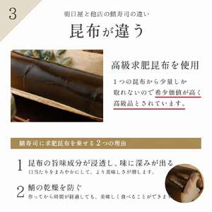 棒寿司 鯖 特上 550g 朝日屋 棒寿司