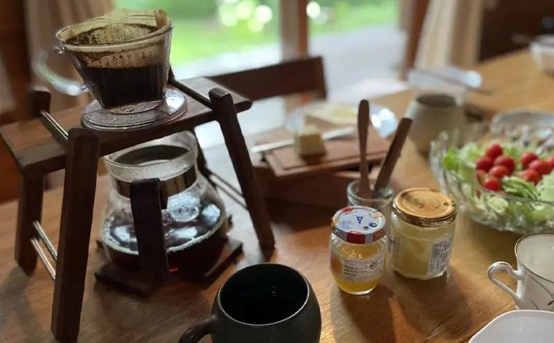 ウォールナット の コーヒー ドリップスタンド