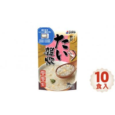ふるさと納税 桑折町 ほんのり贅沢　たい雑炊　10食入 / 天然真鯛 身入り レトルト 電子レンジ対応 保存食 福島県