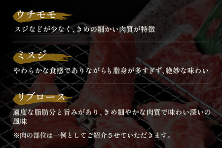 【和牛セレブ】鳥取和牛5種焼肉食比べ 350g