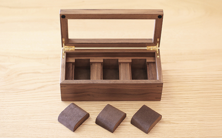 腕時計ケース 3本 収納 ウォールナット材 腕時計ケース 腕時計ケース