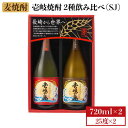 【ふるさと納税】麦焼酎 飲み比べ 2種×720ml（25度）【壱岐の島・伝匠/壱岐の島】《壱岐市》【壱岐の蔵酒造】[JBK010] 焼酎 壱岐焼酎 むぎ焼酎 麦焼酎 本格焼酎 お酒 ギフト プレゼント 地酒 飲み比べ セット 10000 10000円