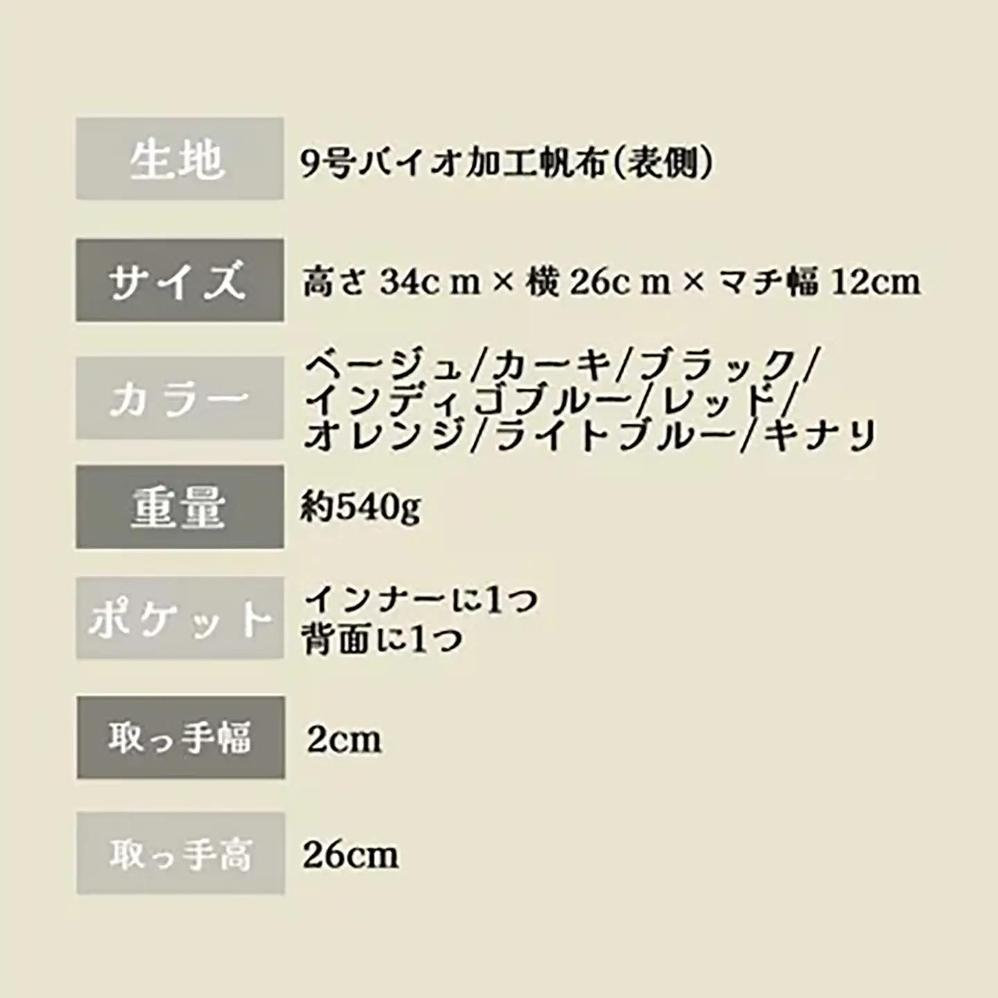 トートバッグ デイリー・トート その２（ブラック×レッド）バッグ 帆布