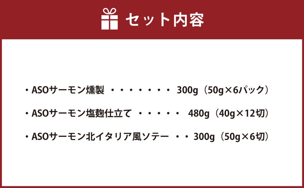 阿蘇から届く かわべのASOサーモン enjoyセット