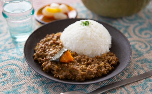 飯舘産黒毛和牛キーマ　10食セット 【 ふるさと納税 人気 おすすめ ランキング カレー キーマカレー かぼちゃ カボチャ 南瓜 いいたて雪っ子かぼちゃ 和牛 黒毛和牛 マイルド レトルト 保存 常備菜 福島 飯舘村 】 ITTAH003