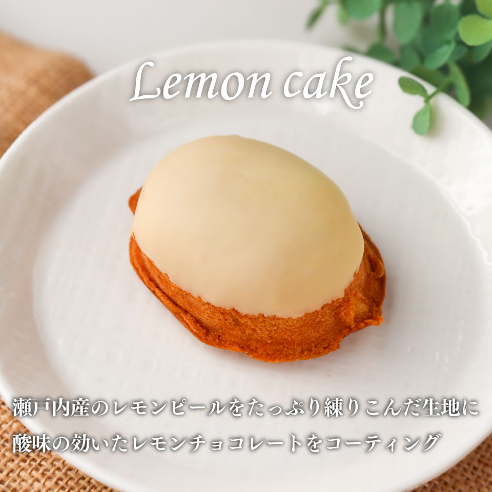 ＜レモンケーキ 15個（家庭用・簡易包装）＞ 瀬戸内レモン 檸檬 おかしの家Repos(ルポ) 焼き菓子 職人手作り パティシエ 着色料・保存料不使用