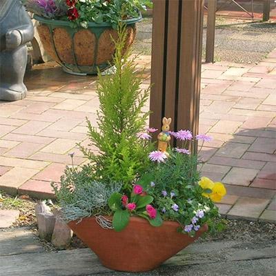 ふるさと納税 朝倉市 可愛いお花畑の寄せ植え(Lサイズ) |  | 02