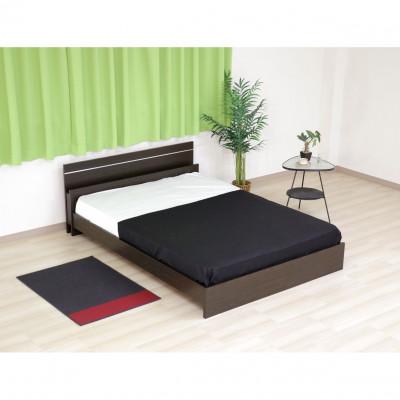 ふるさと納税 知立市 【組立付き】285セミシングルベッド(ダークブラウン)ボンネルコイルマットレス付(1388)