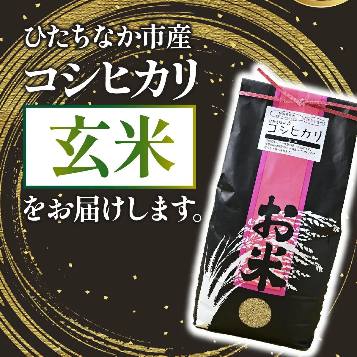 【特別栽培米】コシヒカリ　茨城県産　玄米　4.5kg【1670040】