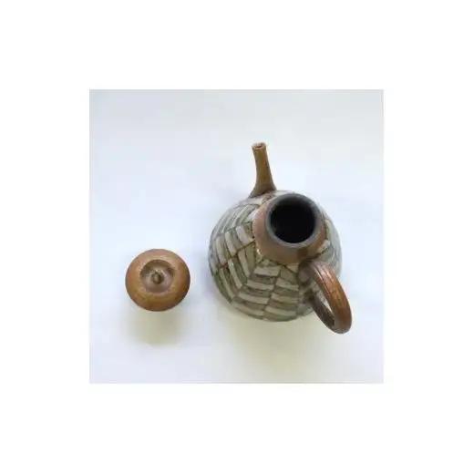 釉彩注器（酒器）和食器 醤油さし ソースポット 陶芸品《受注制作》蓋付き注器 調味料入れ 酒器 お銚子 徳利 和食器 おすすめ おしゃれ モダン 陶芸 手作り 食器 陶器 陶芸作家 インテリア オブジ