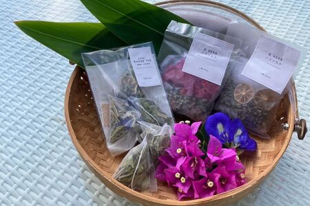 宮古島産 島ハーブティー＆薬草バスソルト(KN01)