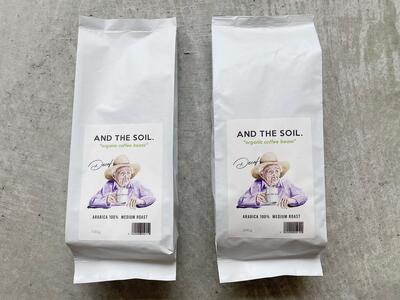 【福岡高砂】AND THE SOIL.　ディカフェオーガニックコーヒー豆MEX　中煎り500g