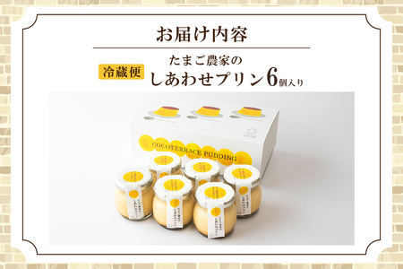 【受注生産】たまご農家のしあわせプリン（6個セット） デイリーファーム たまご 幸せ プリン 瓶入り デザート スイーツ おやつ 卵 鶏卵 ココテラス なめらかプリン 洋菓子 米卵 常滑牛乳 お菓子 