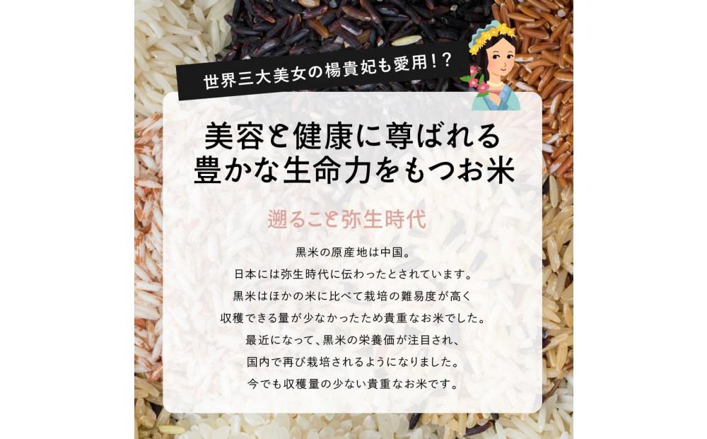 【3ヶ月定期便】国産黒米(450g×2袋)【合計2700g 全6袋】