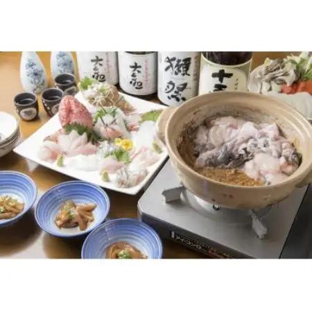 レストラン食彩太信　大津港あんこう特選フルコース【配送不可地域：離島・沖縄県】【1728662】