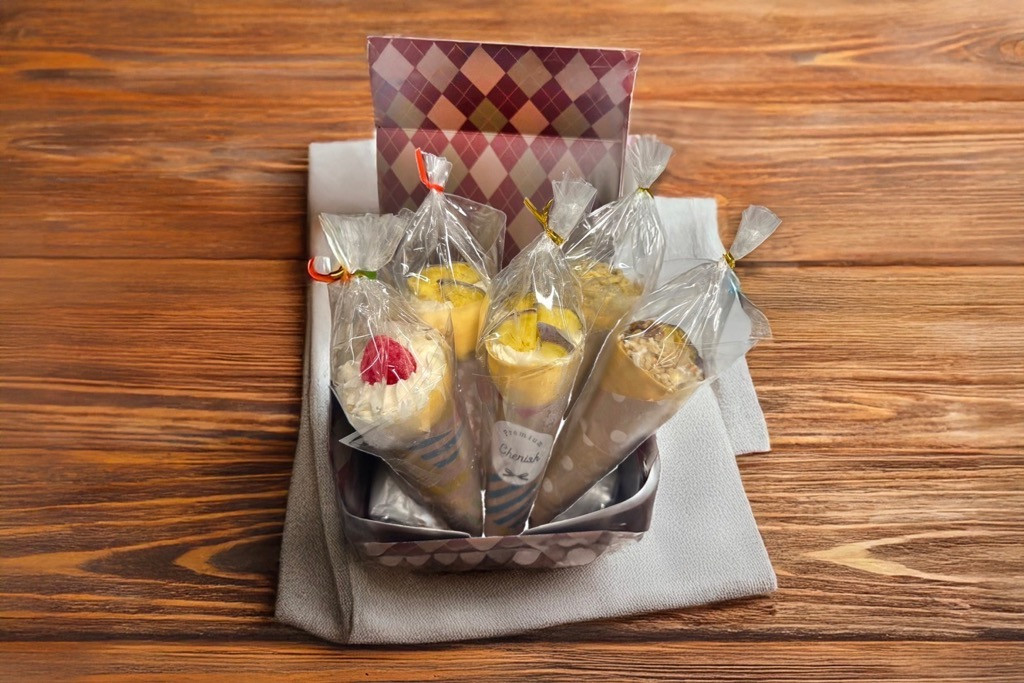個包装になっているので食べたい分をお召し上がりいただけます。