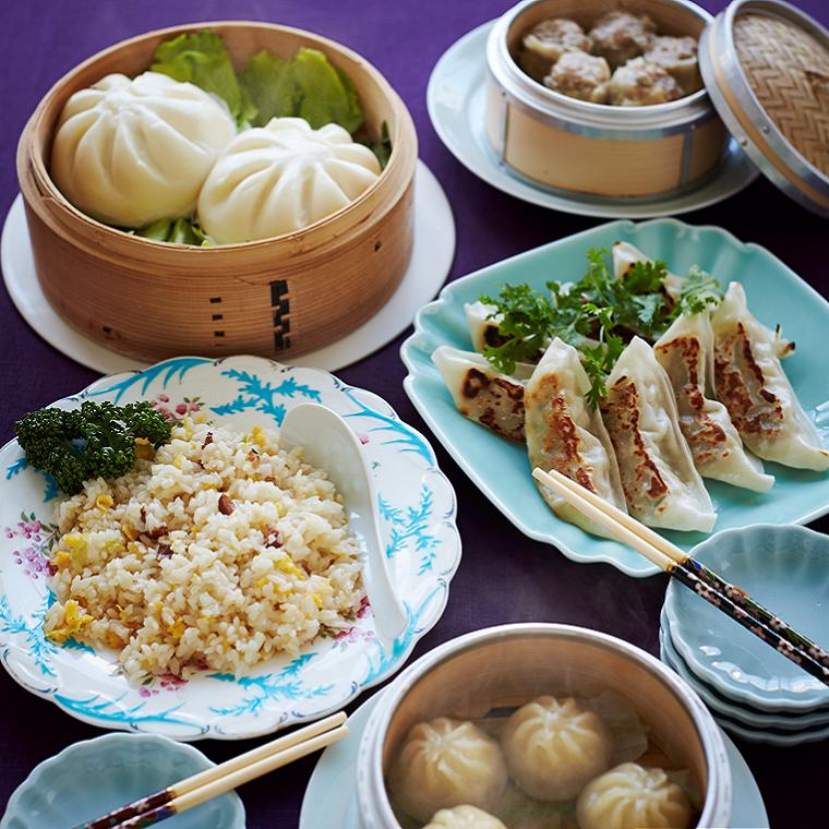 【ふるさと納税】幻の豚 高級「梅山豚」 点心セット《肉まん 小籠包 焼売 餃子 炒飯》 中華 飲茶｜豚 豚肉 ブランド豚 国産