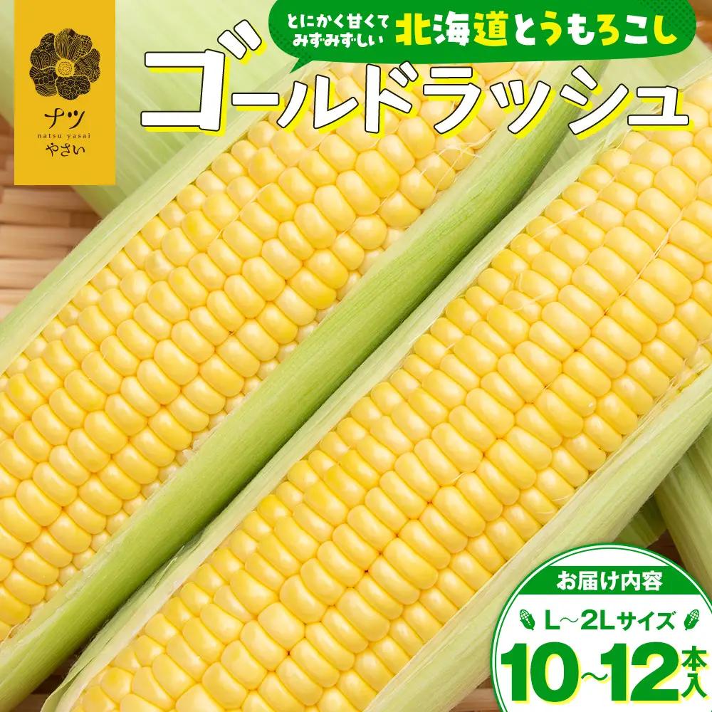 【先行受付】R8年産 トウモロコシ（ゴールドラッシュ） 10本から12本 ピンクの八百屋 ナツやさい | とうもろこし トウモロコシ ゴールドラッシュ 旬 新鮮 野菜 夏 甘い 産地直送 北海道 津別町 送料無料 