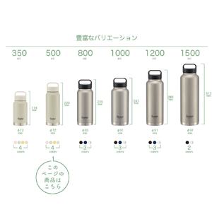 【スクリューハンドル付きマグボトル】500ml 保温保冷 くすみグリーン スケーター株式会社 8-014