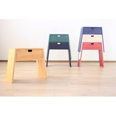 ふるさと納税 大川市 暮らしにプラスする小物家具【PRIMO スタッキングスツール  シュイロL】職人MADE『境木工』 |  | 01